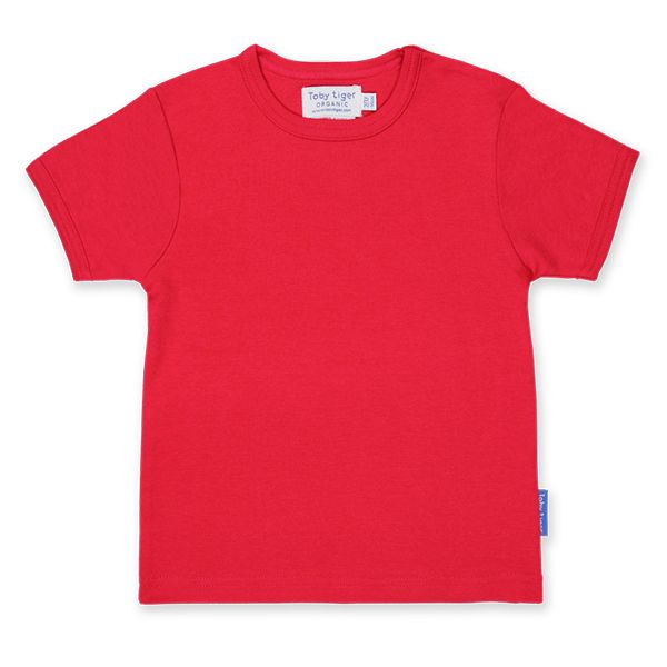 Toby Tiger Organic Red T-Shirt